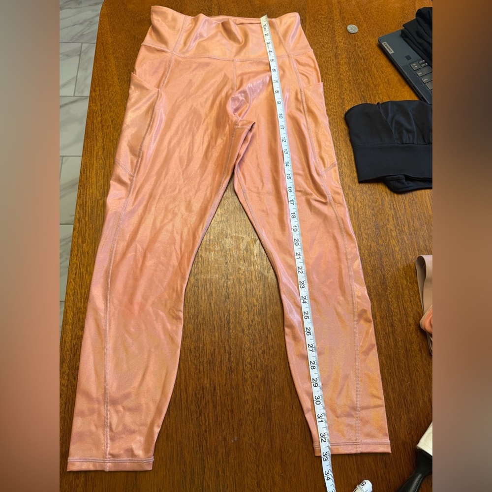 Fabletics Metallics /iridescent peach Leggings